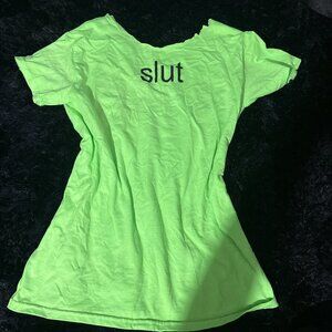 Bright Green, DIYed graphic tee